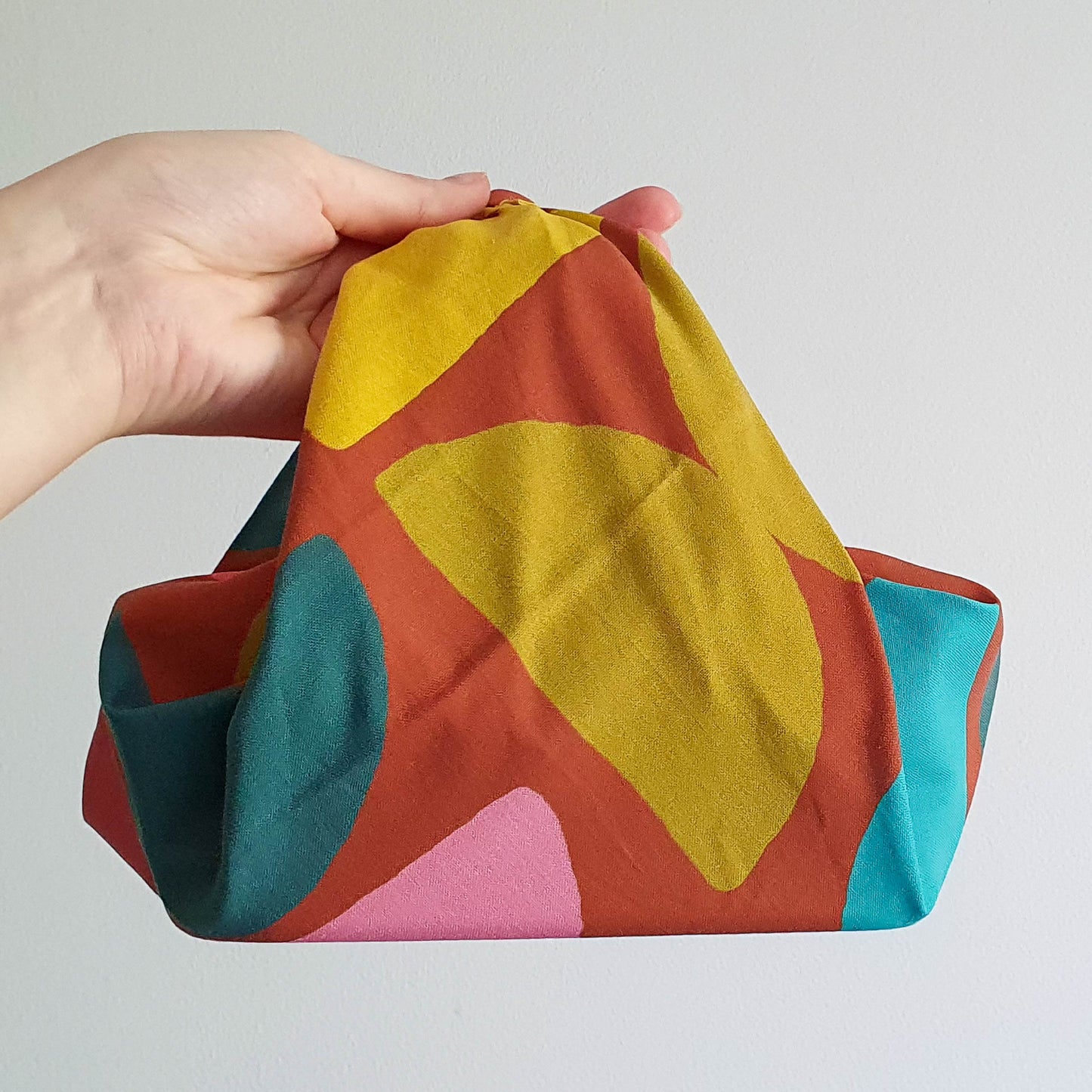 Cotton Furoshiki Wrap in Terracotta