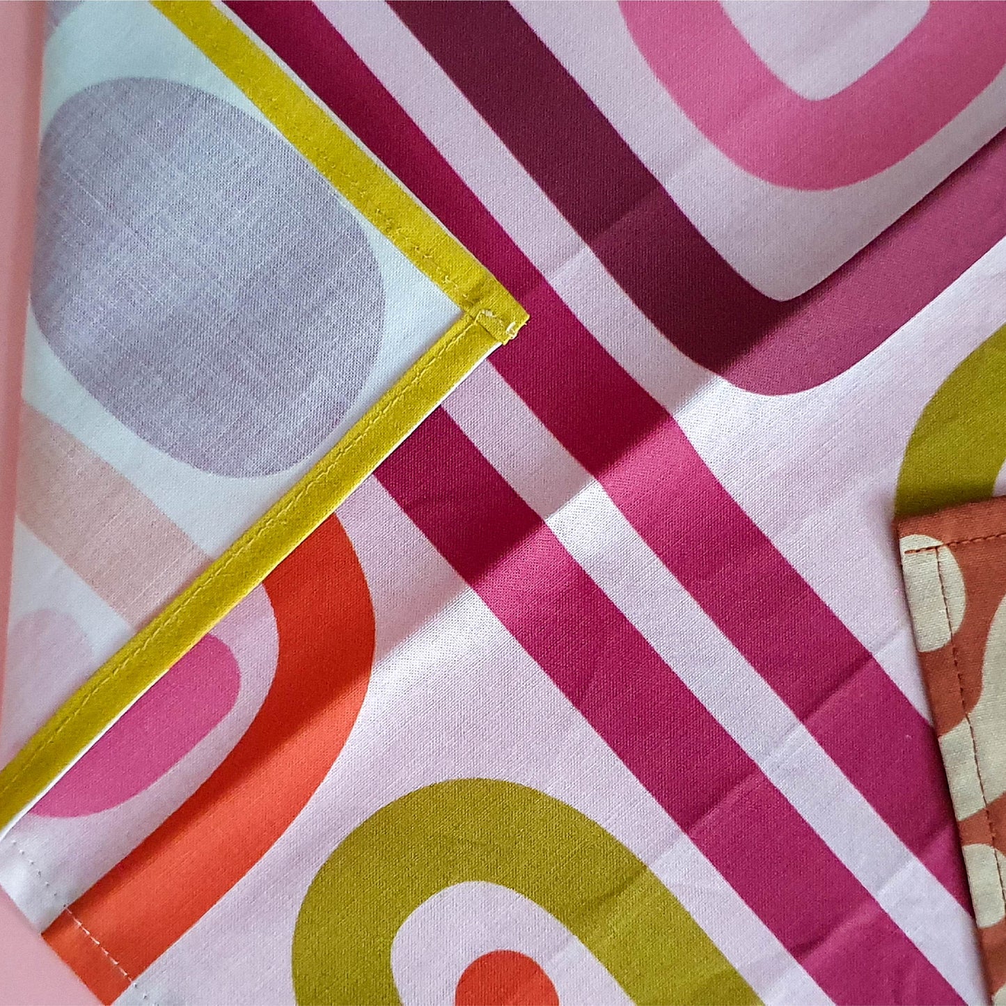 Cotton Furoshiki Wrap in Pomegranate
