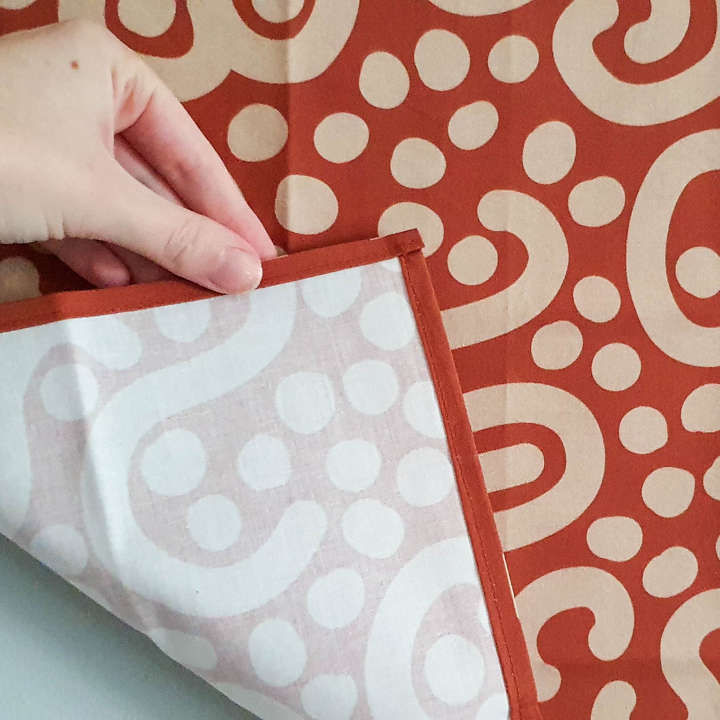 Cotton Furoshiki Wrap in Cereal
