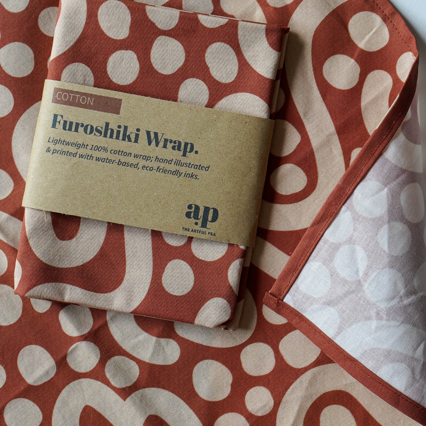 Cotton Furoshiki Wrap in Cereal