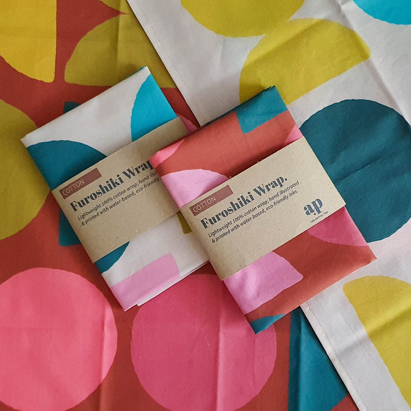Cotton Furoshiki Wrap in Terracotta