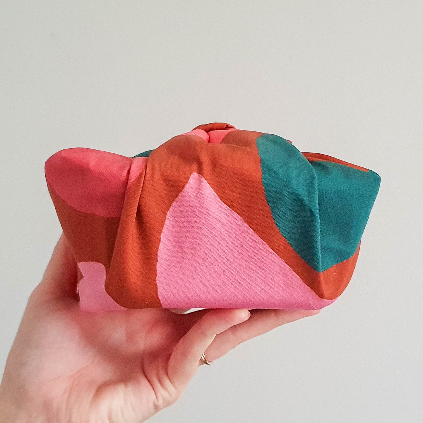 Cotton Furoshiki Wrap in Terracotta