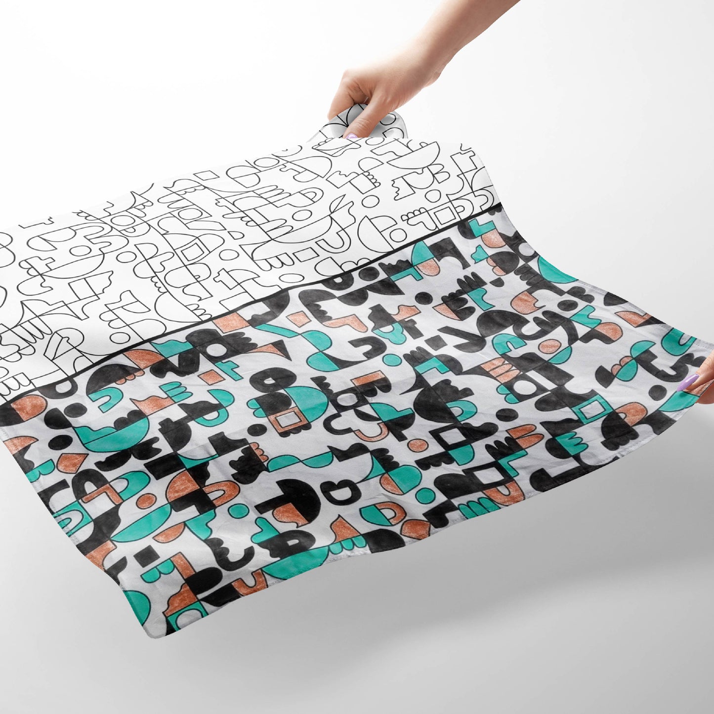 Cotton Furoshiki Wrap in Windows