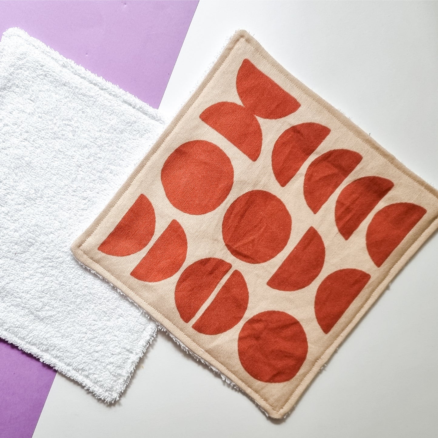 Cotton Linen Reusable Dishcloths in Sculpture Sketch