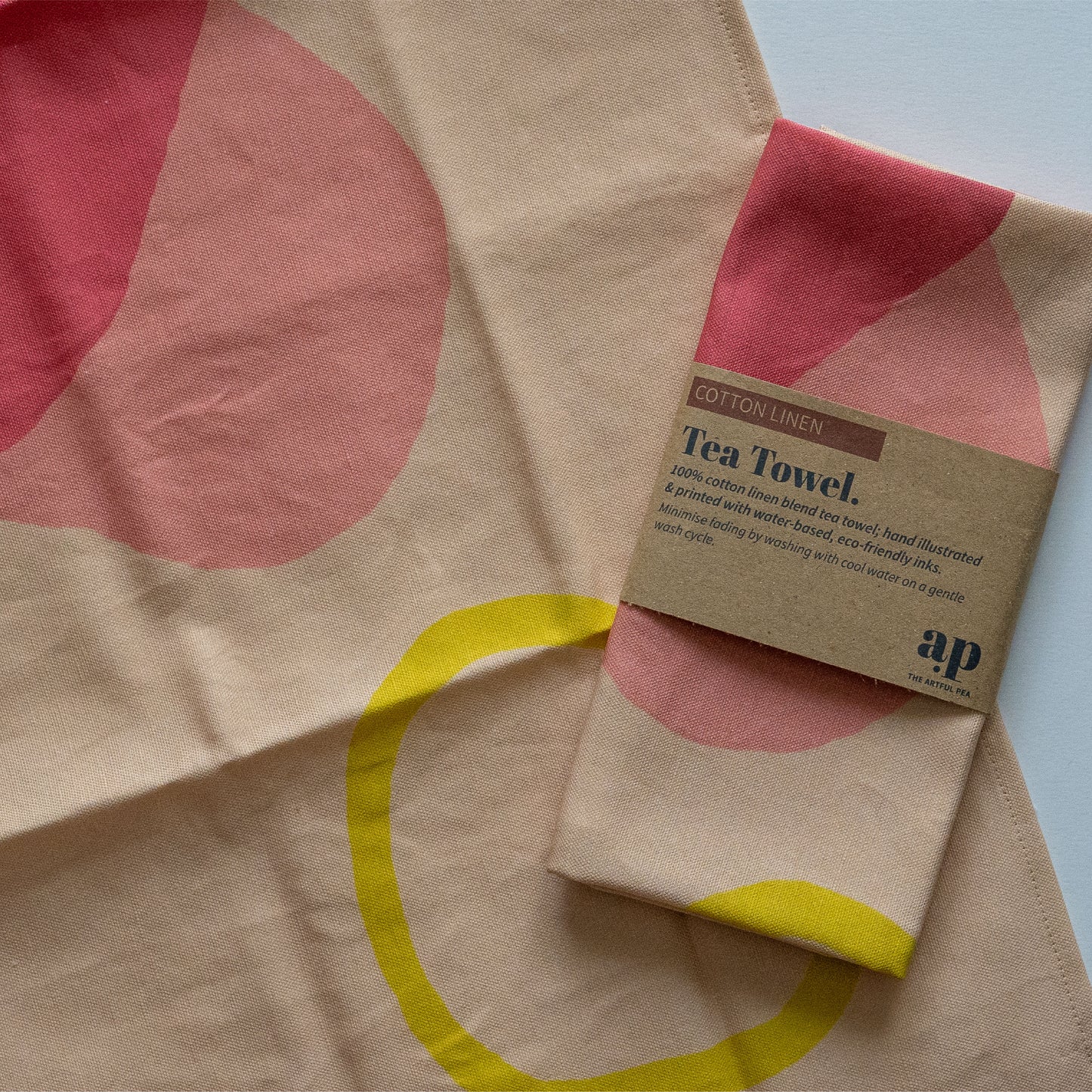 Cotton Linen Tea Towel in Prism