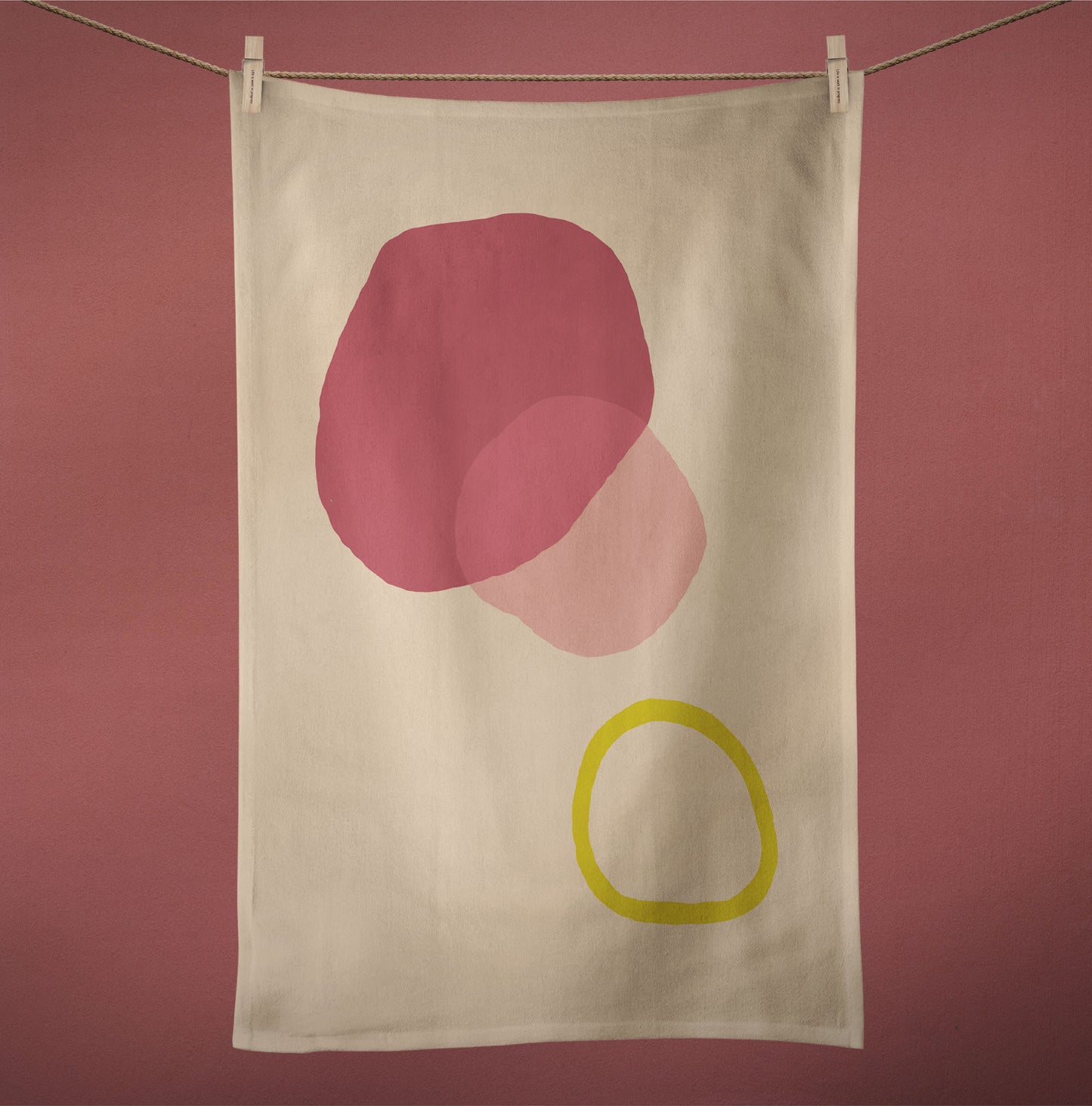 Cotton Linen Tea Towel in Prism