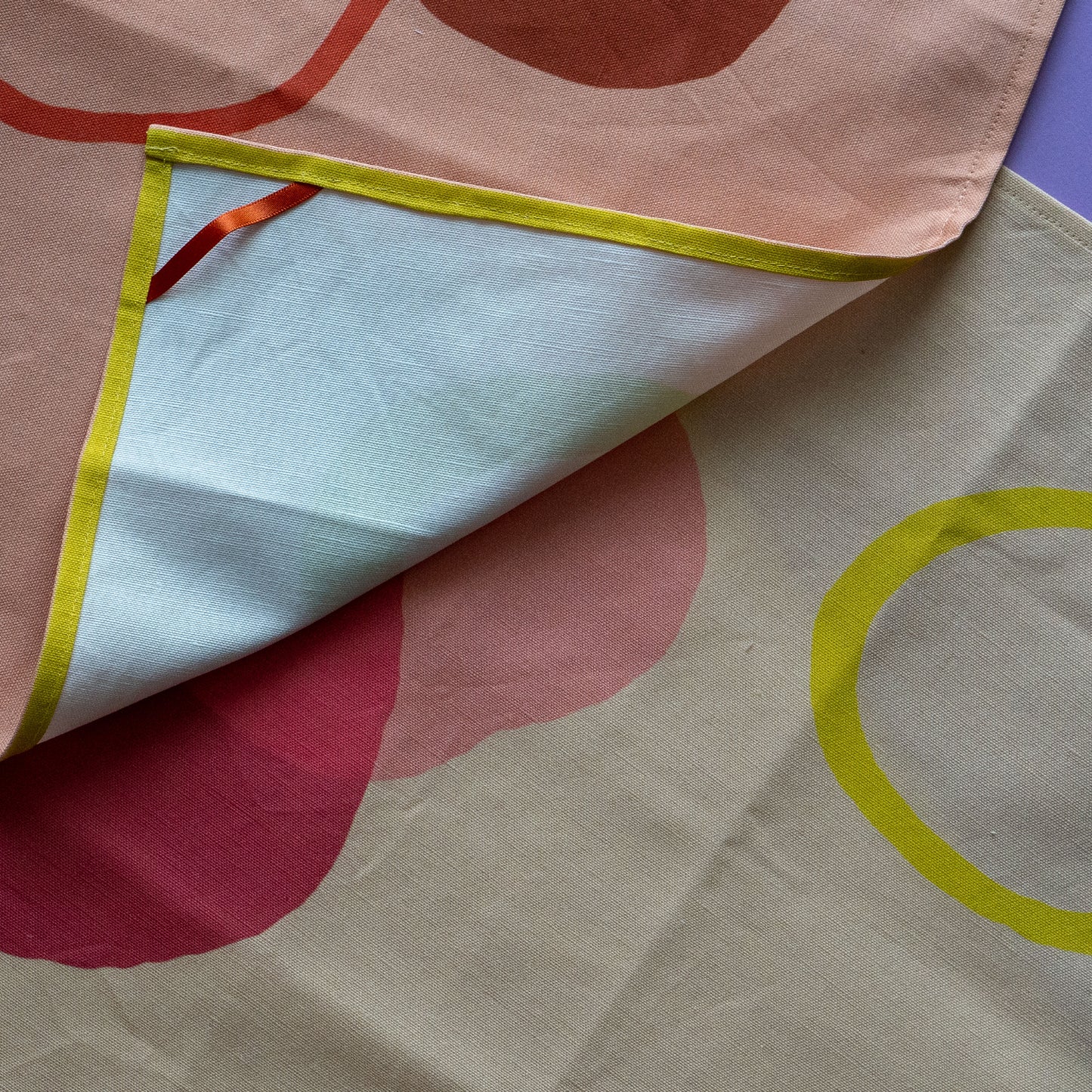 Cotton Linen Tea Towel in Prism