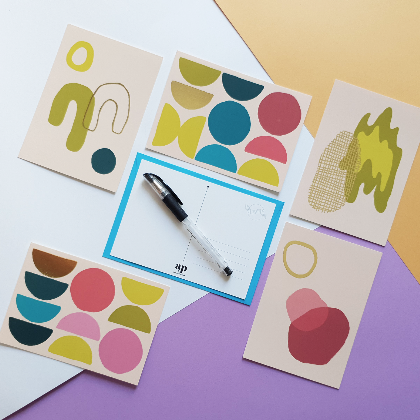 Sculpture Sketch | Postcard Art Print Set