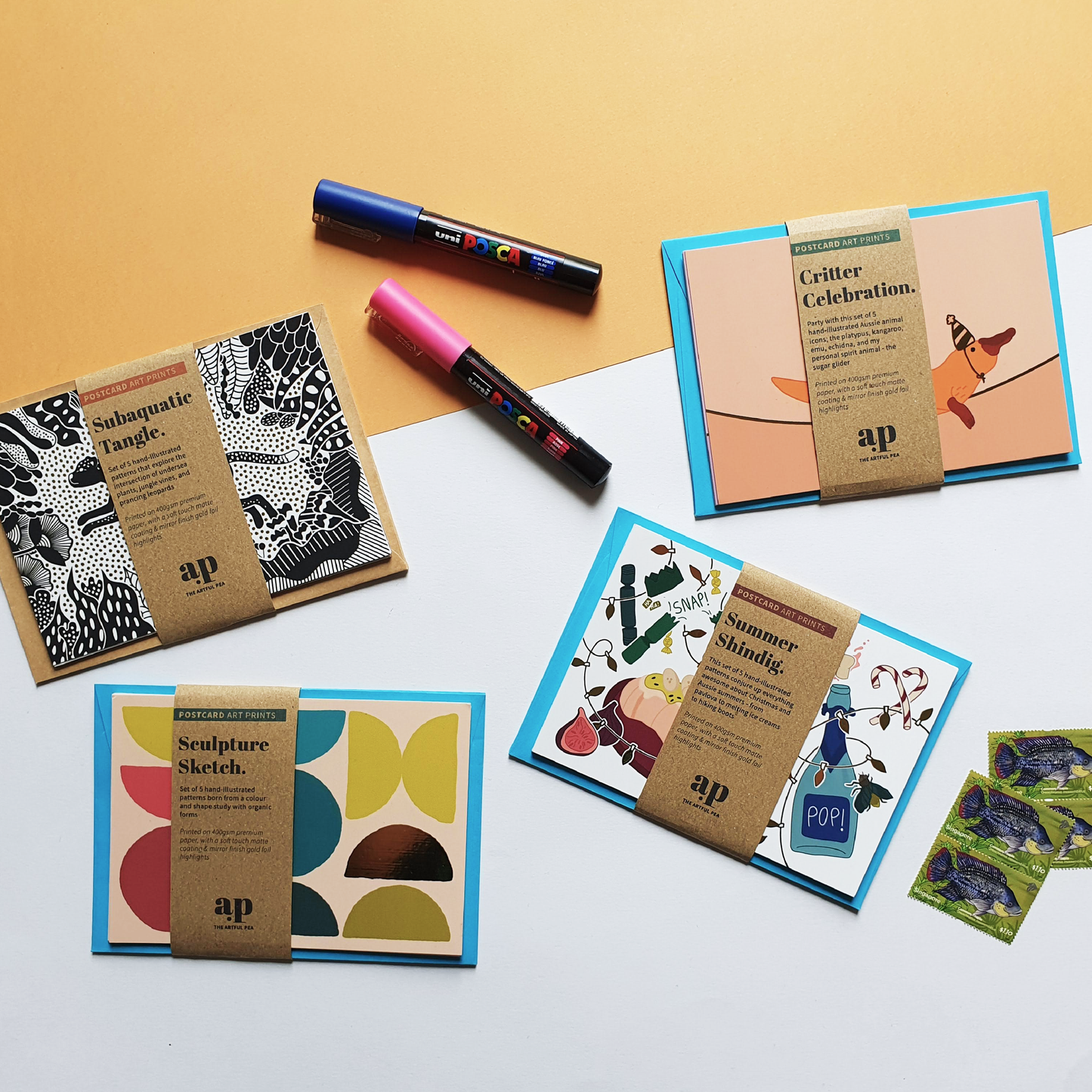 Critter Celebration | Postcard Art Print Set