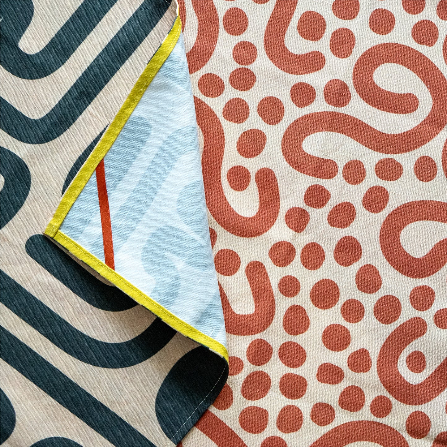 Cotton Linen Tea Towel in Mascarpone
