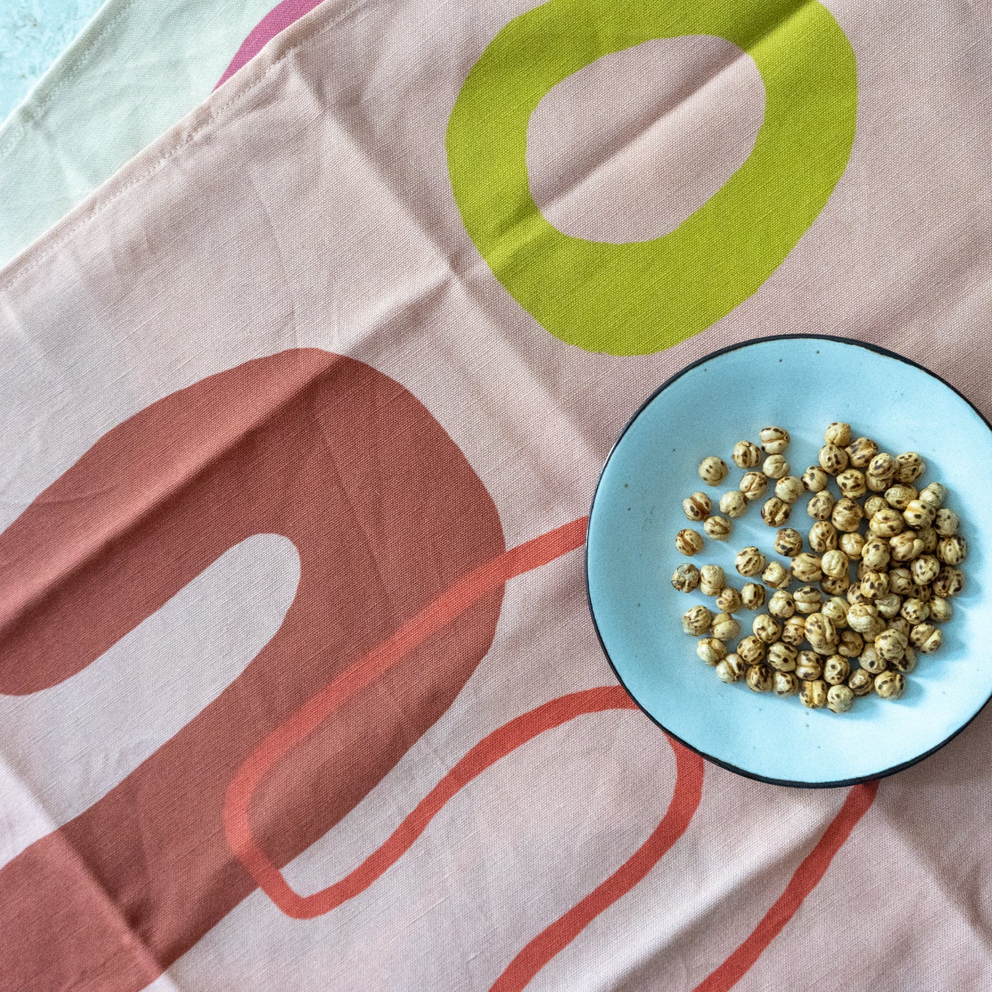 Cotton Linen Tea Towel in Hairpin