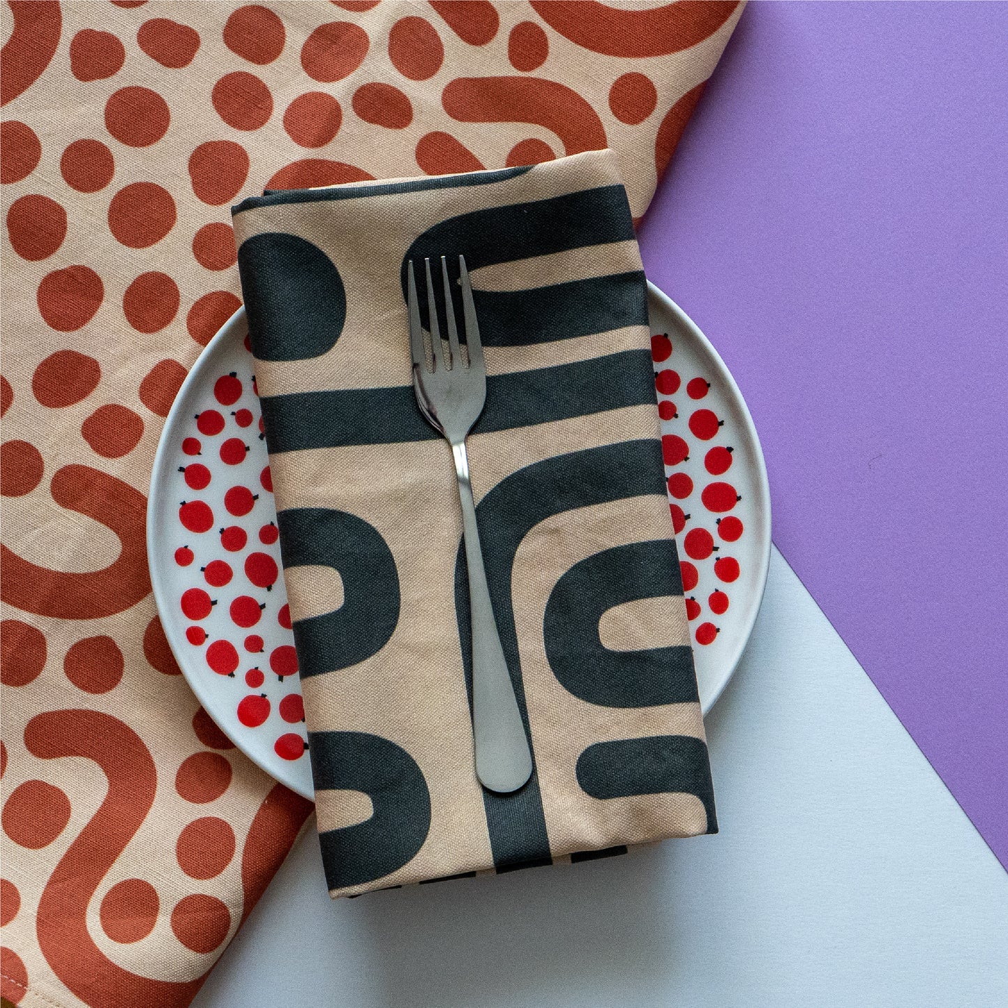 Cotton Linen Tea Towel in Cereal