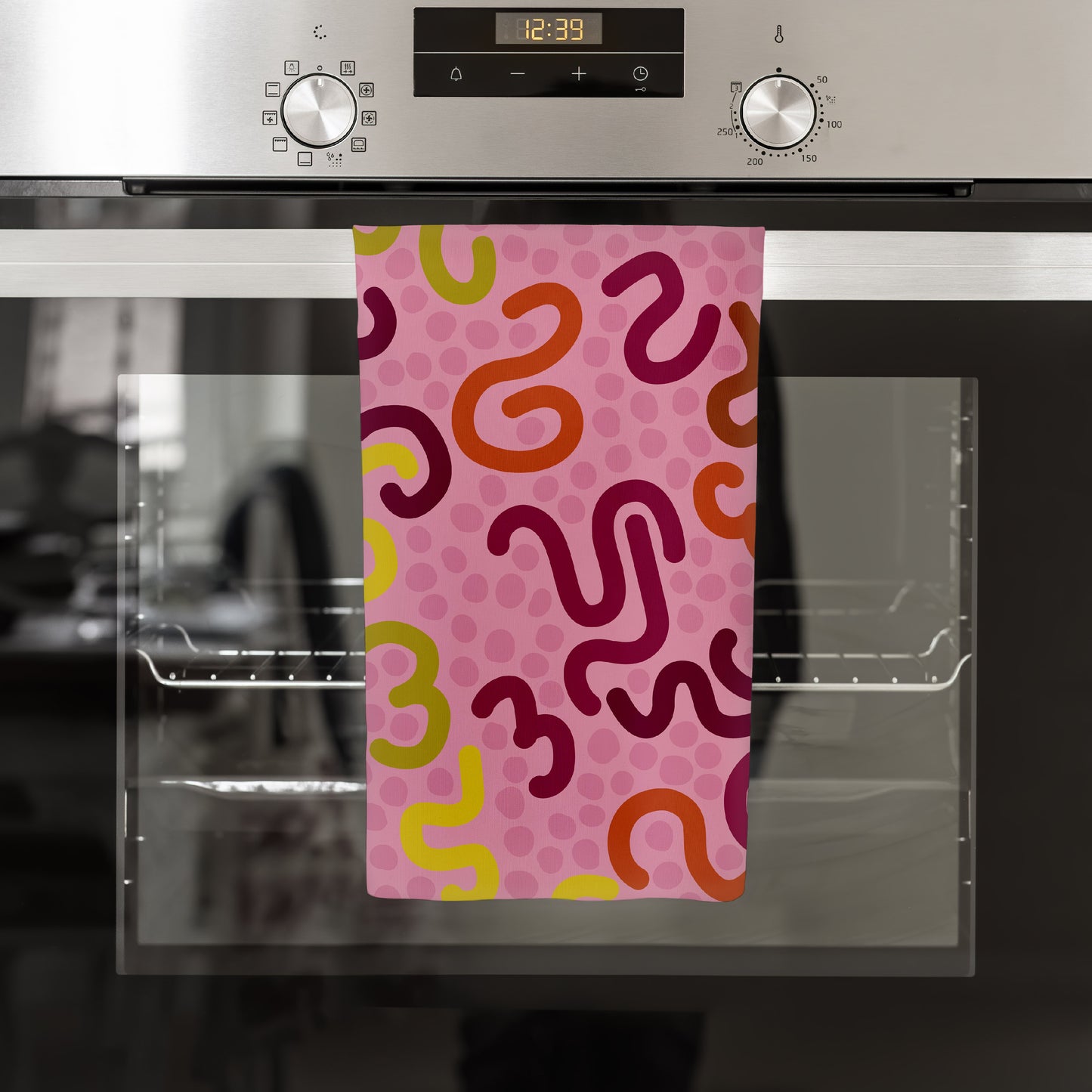 Cotton Linen Tea Towel in Fruit Salad